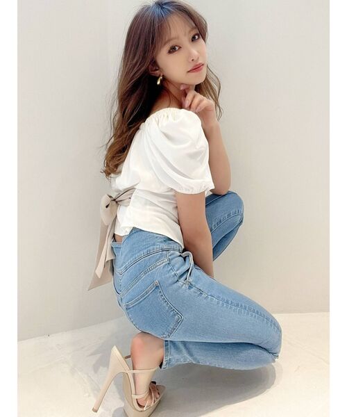 RESEXXY(リゼクシー)の「バックリボンパワショルブラウス(シャツ/ブラウス・レディース・ホワイト/ブラック/ミント/その他1・FREE)」の19枚目の写真