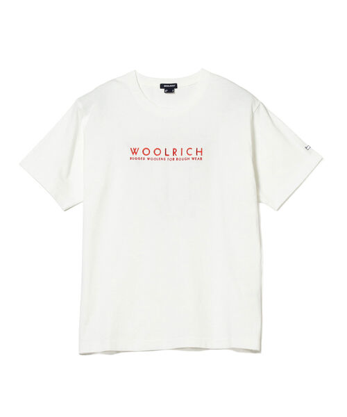 WOOLRICH(ウールリッチ)の「WOOLRICH / ウーレングラフィックTシャツ(Tシャツ/カットソー・メンズ・ホワイト/ネイビー・MEDIUM/LARGE/X-LARGE)」の3枚目の写真