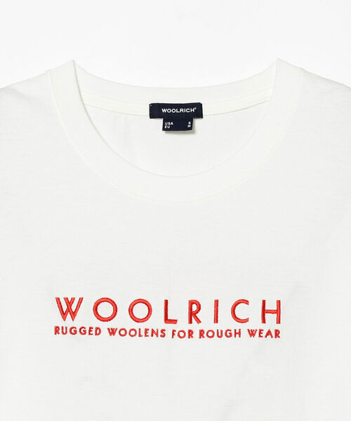 WOOLRICH(ウールリッチ)の「WOOLRICH / ウーレングラフィックTシャツ(Tシャツ/カットソー・メンズ・ホワイト/ネイビー・MEDIUM/LARGE/X-LARGE)」の4枚目の写真