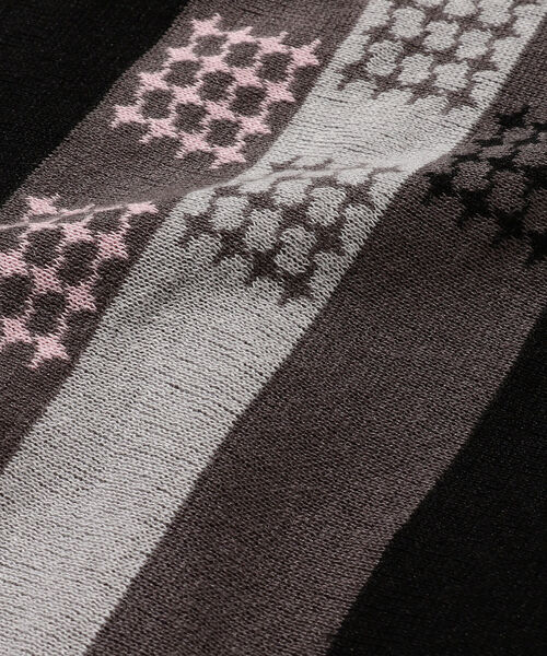 BEAMS PLUS（ビームスプラス）の「BEAMS PLUS / ラミー コットン ストライプ ジップ ニット（ポロシャツ・メンズ・ブラック/オレンジ/サックスブルー・S/M/XL/L）」の19枚目の写真