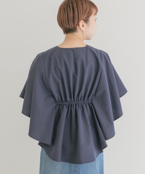 ITEMS URBANRESEARCH（アイテムズ アーバンリサーチ）の「ケープデザインブラウス（シャツ/ブラウス・レディース・ブルー/ベージュ/ネイビー・FREE）」の18枚目の写真