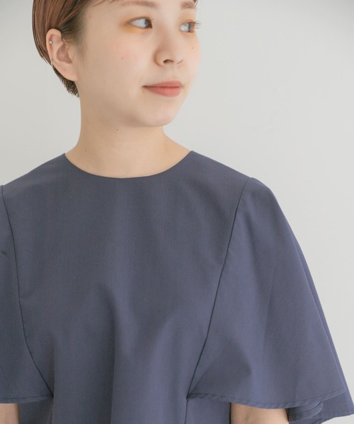 ITEMS URBANRESEARCH（アイテムズ アーバンリサーチ）の「ケープデザインブラウス（シャツ/ブラウス・レディース・ブルー/ベージュ/ネイビー・FREE）」の21枚目の写真