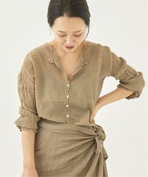 plage | 【LES ATELIERS FRANCAIS DE CONFECTION】SP HENLY NECK L/SL シャツ2◆(シャツ/ブラウス)