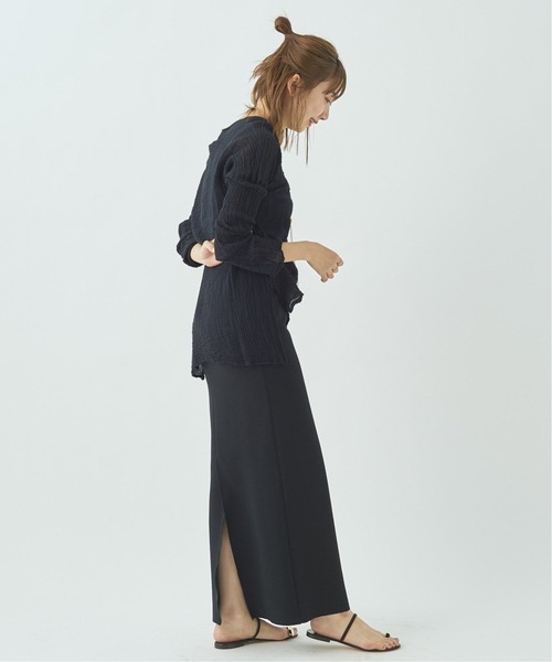 plage（プラージュ）の「《追加》【LES ATELIERS FRANCAIS DE CONFECTION】SP HENLY NECK L/SL シャツ2◆（シャツ/ブラウス・レディース・ブラック/カーキ/ホワイト系その他/ベージュ・FREE）」の7枚目の写真