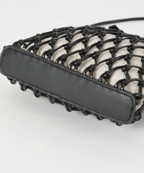 GLOBAL WORK（グローバルワーク）の「ＰＵマクラメショルダー/261914（クラッチバッグ・レディース・ブラック/ライトグレー/ブラウン・FREE）」の9枚目の写真