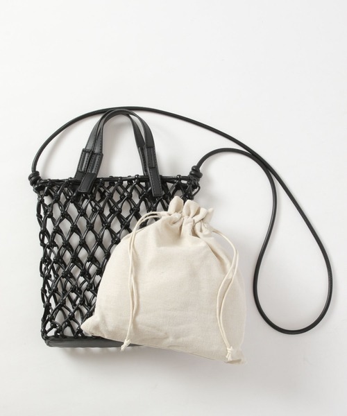 GLOBAL WORK（グローバルワーク）の「ＰＵマクラメショルダー/261914（クラッチバッグ・レディース・ブラック/ライトグレー/ブラウン・FREE）」の6枚目の写真