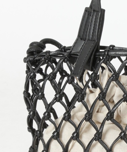 GLOBAL WORK（グローバルワーク）の「ＰＵマクラメショルダー/261914（クラッチバッグ・レディース・ブラック/ライトグレー/ブラウン・FREE）」の14枚目の写真