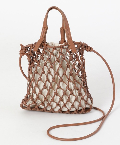 GLOBAL WORK（グローバルワーク）の「ＰＵマクラメショルダー/261914（クラッチバッグ・レディース・ブラック/ライトグレー/ブラウン・FREE）」の10枚目の写真