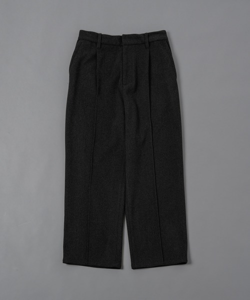 ADAMASTE（アダマスト）の「リラックスフィットウールライクワイドパンツ【セットアップ対応】（その他パンツ・メンズ・ダークグレー/グレイッシュベージュ・SMALL/MEDIUM/LARGE）」の18枚目の写真