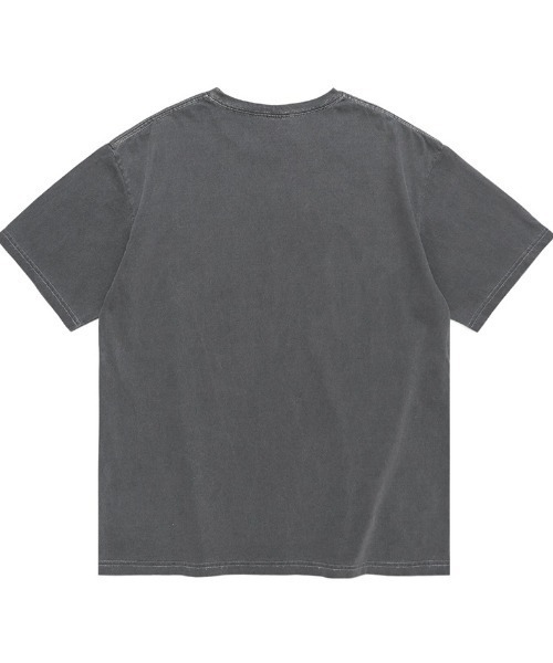 MAHAGRID(マハグリッド)の「A'GEM/9 × .kom『mahagrid/マハグリッド』UNIVERSITY PIGMENT TEE/カレッジ ロゴ ピグメント 半袖Tシャツ(Tシャツ/カットソー・メンズ・チャコールグレー/ライトグレー/ネイビー/グリーン・M/L)」の19枚目の写真