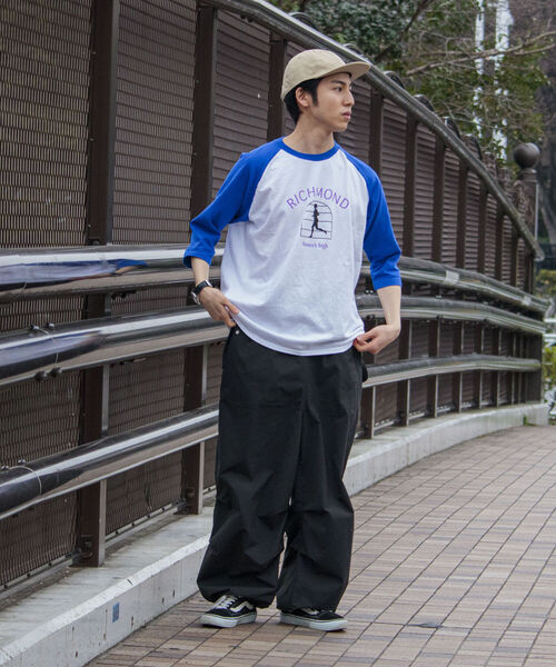 GLOSTER（グロスター）の「【GLOSTER/グロスター】ヴィンテージウォッシュ クラシックスポーツラグランTシャツ（Tシャツ/カットソー・メンズ・ブラック系その他/ブルー系その他・MEDIUM/LARGE）」の9枚目の写真