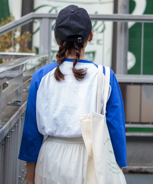 GLOSTER（グロスター）の「【GLOSTER/グロスター】ヴィンテージウォッシュ クラシックスポーツラグランTシャツ（Tシャツ/カットソー・メンズ・ブラック系その他/ブルー系その他・MEDIUM/LARGE）」の6枚目の写真