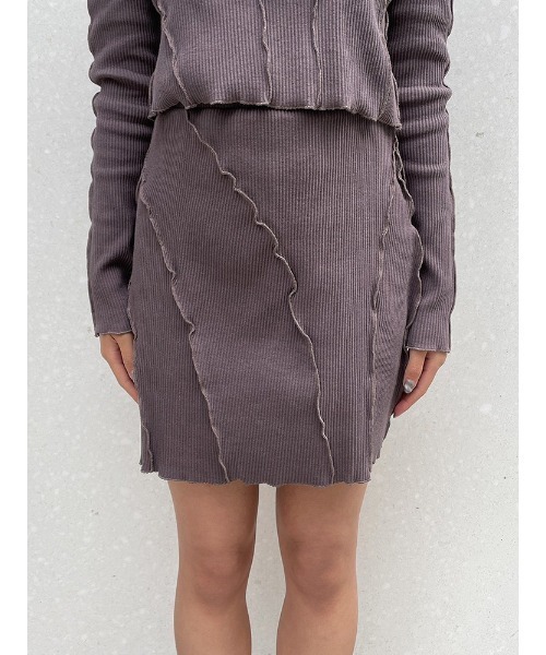 ENVYM（アンビー）の「スイッチングリブＳＫ（スカート・レディース・ブラック/グレー・FREE）」の21枚目の写真