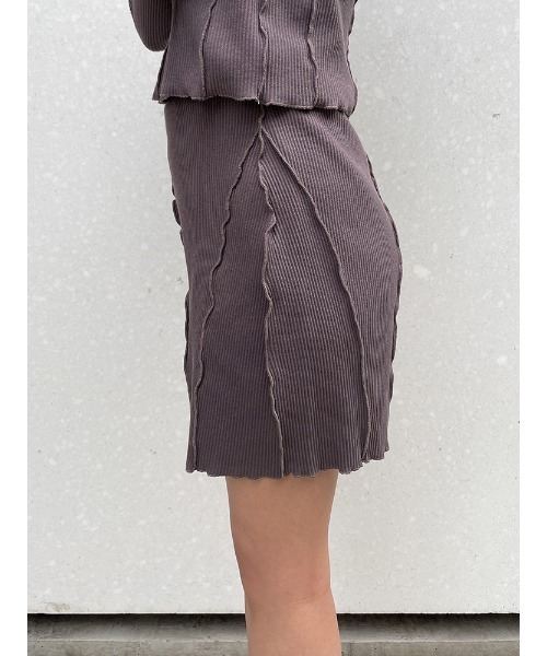 ENVYM（アンビー）の「スイッチングリブＳＫ（スカート・レディース・ブラック/グレー・FREE）」の22枚目の写真