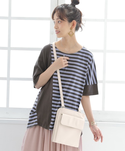 osharewalker(オシャレウォーカー)の「【廃盤】『多収納ポケットショルダーバッグ』(ショルダーバッグ・レディース・グレイッシュブルー/ブラック/アイボリー・FREE)」の11枚目の写真