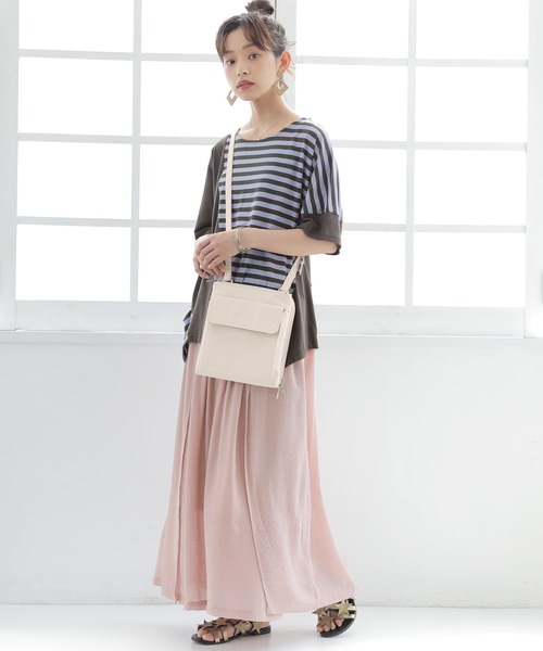 osharewalker(オシャレウォーカー)の「【廃盤】『多収納ポケットショルダーバッグ』(ショルダーバッグ・レディース・グレイッシュブルー/ブラック/アイボリー・FREE)」の12枚目の写真