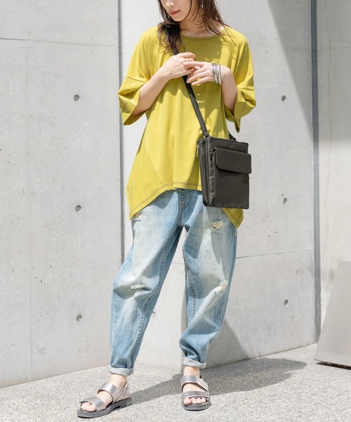 osharewalker(オシャレウォーカー)の「【廃盤】『多収納ポケットショルダーバッグ』(ショルダーバッグ・レディース・グレイッシュブルー/ブラック/アイボリー・FREE)」の9枚目の写真