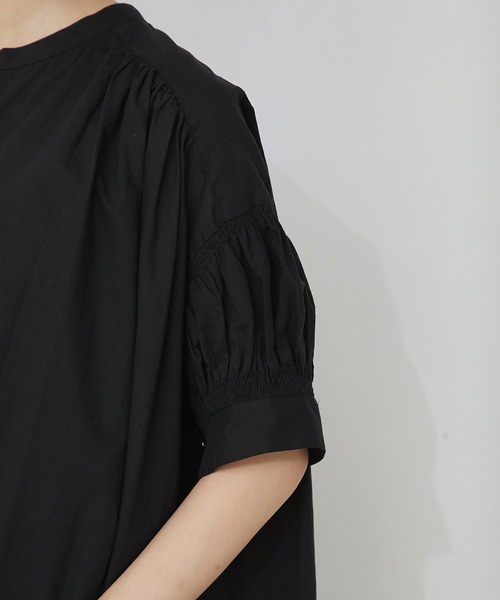 RIVE DROITE（リヴドロワ）の「一枚で様になるこなれ感を演出/ボイルギャザーワンピース（ワンピース・レディース・ブラック/ブルー/ピンク・FREE）」の22枚目の写真