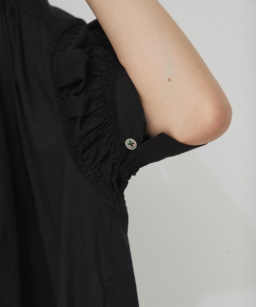 RIVE DROITE（リヴドロワ）の「一枚で様になるこなれ感を演出/ボイルギャザーワンピース（ワンピース・レディース・ブラック/ブルー/ピンク・FREE）」の21枚目の写真