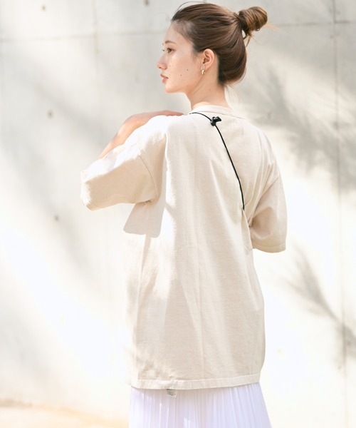 FRAMeWORK（フレームワーク）の「【Champion / チャンピオン】別注USAボタニカルダイ Tシャツ（Tシャツ/カットソー・レディース・ブラウン/ベージュ/ブルー・MEDIUM/X-LARGE）」の10枚目の写真