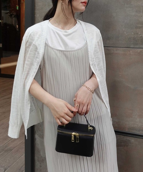 CORNERS（コーナーズ）の「SETプリーツキャミワンピース（ワンピース・レディース・ベージュ/ブラック/ライトグリーン/ブラウン・M）」の22枚目の写真