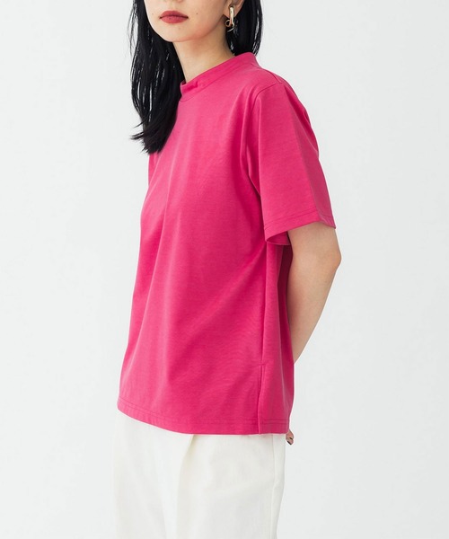 UNITED TOKYO(ユナイテッドトウキョウ)の「パレスハイネックT(Tシャツ/カットソー・レディース・ホワイト/ブラック/ピンク/ミント・1/2)」の1枚目の写真