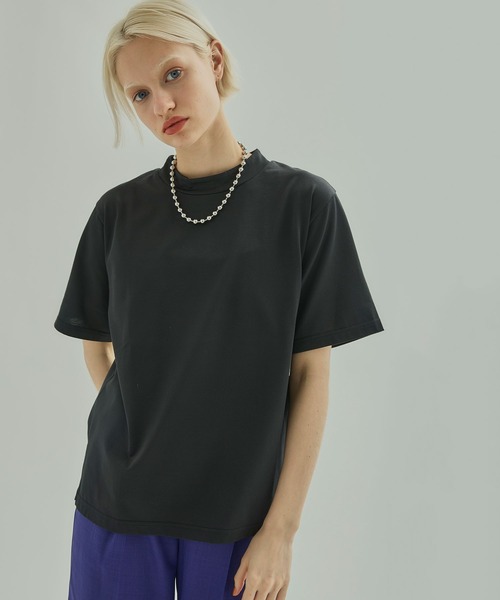 UNITED TOKYO(ユナイテッドトウキョウ)の「パレスハイネックT(Tシャツ/カットソー・レディース・ホワイト/ブラック/ピンク/ミント・1/2)」の3枚目の写真