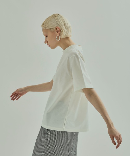 UNITED TOKYO(ユナイテッドトウキョウ)の「パレスハイネックT(Tシャツ/カットソー・レディース・ホワイト/ブラック/ピンク/ミント・1/2)」の15枚目の写真