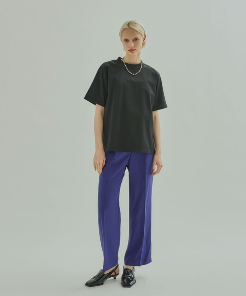 UNITED TOKYO(ユナイテッドトウキョウ)の「パレスハイネックT(Tシャツ/カットソー・レディース・ホワイト/ブラック/ピンク/ミント・1/2)」の6枚目の写真