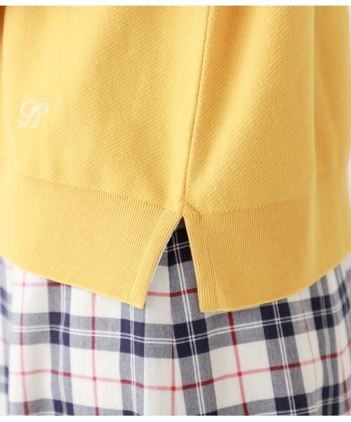 NEWYORKER(ニューヨーカー)の「成型ツイル スキッパーポロシャツ(ポロシャツ・レディース・ホワイト/ライトグレー/ブラック/ネイビー/イエロー/グリーン系その他3・M/L)」の17枚目の写真