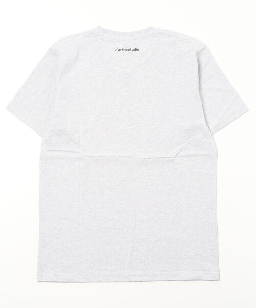 TRAP/U (トラップユー)の「コットン天竺 フロントプリント 半袖 クルーネック Tシャツ(Tシャツ/カットソー・メンズ・アッシュ/ブラック/ホワイト・M/L)」の7枚目の写真