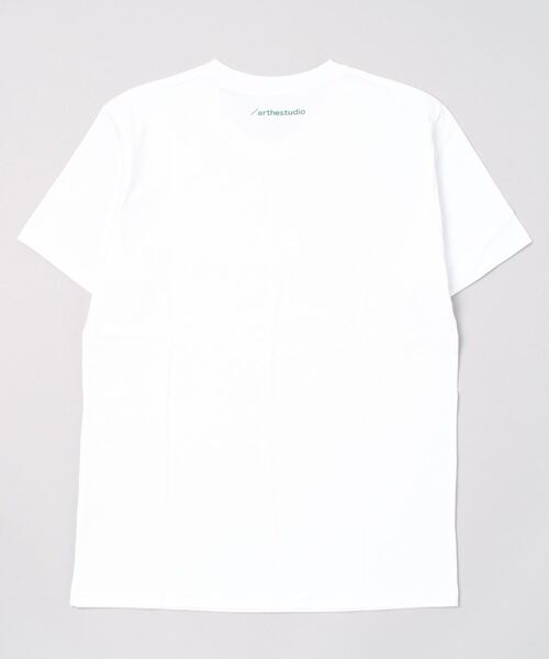 TRAP/U (トラップユー)の「コットン天竺 フロントプリント 半袖 クルーネック Tシャツ(Tシャツ/カットソー・メンズ・アッシュ/ブラック/ホワイト・M/L)」の5枚目の写真