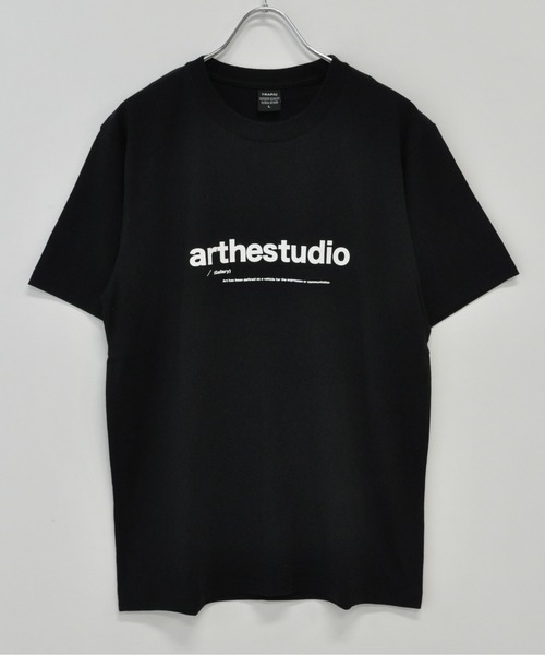 TRAP/U (トラップユー)の「コットン天竺 フロントプリント 半袖 クルーネック Tシャツ(Tシャツ/カットソー・メンズ・アッシュ/ブラック/ホワイト・M/L)」の6枚目の写真