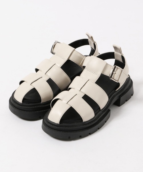 PAGEBOY（ページボーイ）の「グルカサンダル（サンダル・レディース・ブラック/オフホワイト/パイソン・MEDIUM/LARGE）」の17枚目の写真