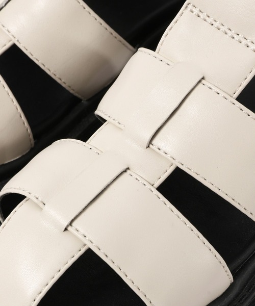 PAGEBOY（ページボーイ）の「グルカサンダル（サンダル・レディース・ブラック/オフホワイト/パイソン・MEDIUM/LARGE）」の18枚目の写真