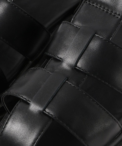 PAGEBOY（ページボーイ）の「グルカサンダル（サンダル・レディース・ブラック/オフホワイト/パイソン・MEDIUM/LARGE）」の14枚目の写真