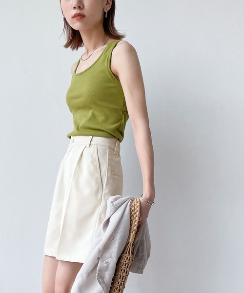 Chillfar(チルファー)の「ピンタックハーフパンツ(その他パンツ・レディース・ブラック/ブラウン/カーキ/オレンジ/アイボリー・FREE)」の18枚目の写真