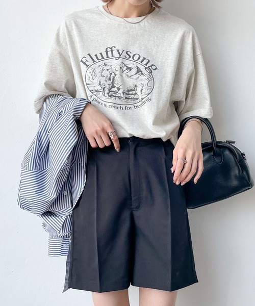 Chillfar(チルファー)の「ピンタックハーフパンツ(その他パンツ・レディース・ブラック/ブラウン/カーキ/オレンジ/アイボリー・FREE)」の15枚目の写真