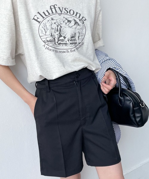 Chillfar(チルファー)の「ピンタックハーフパンツ(その他パンツ・レディース・ブラック/ブラウン/カーキ/オレンジ/アイボリー・FREE)」の22枚目の写真