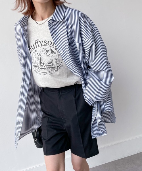 Chillfar(チルファー)の「ピンタックハーフパンツ(その他パンツ・レディース・ブラック/ブラウン/カーキ/オレンジ/アイボリー・FREE)」の16枚目の写真