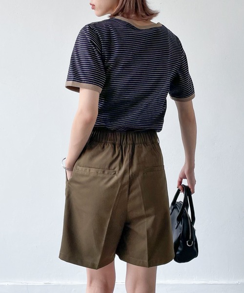 Chillfar(チルファー)の「ピンタックハーフパンツ(その他パンツ・レディース・ブラック/ブラウン/カーキ/オレンジ/アイボリー・FREE)」の14枚目の写真