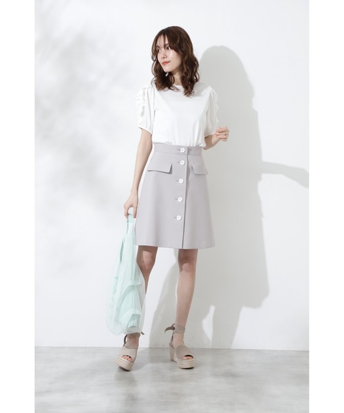 JILL STUART(ジルスチュアート)の「◆シドニースカート(スカート・レディース・グレー/ブルー/ネイビー・2/0/4)」の4枚目の写真