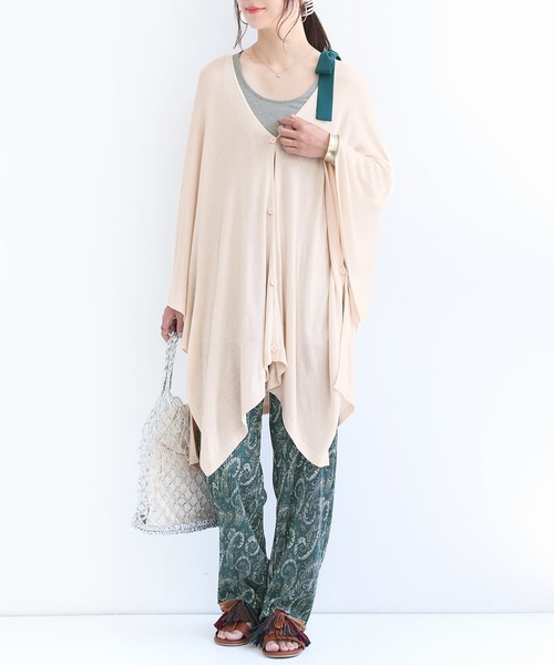 osharewalker（オシャレウォーカー）の「【廃盤】『リボンバッククロスデザインタンクトップ』（タンクトップ・レディース・ベージュ/ダークグレー/杢グレー/ブラック×ブルー・1/2）」の8枚目の写真