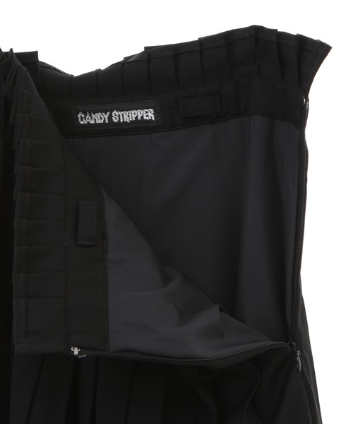 Candy Stripper（キャンディストリッパー）の「THIN PLEATS JUMPER スカート（スカート・レディース・ブラック/レッド/グリーン・2）」の16枚目の写真