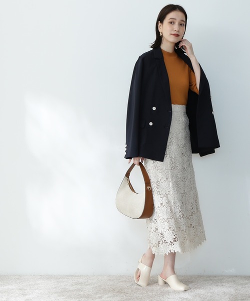 N. Natural Beauty Basicテーラードダブルジャケット N. Natural Beauty Basic*｜ダブルブレストテーラードジャケット