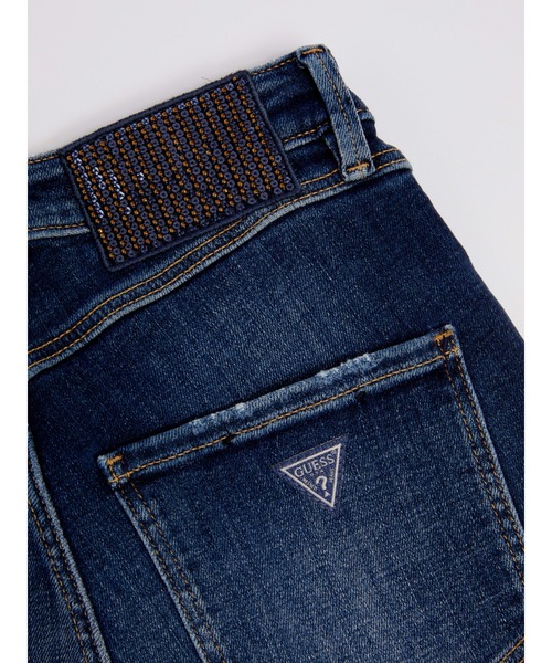 Guess（ゲス）の「Super High Yoke Denim Pants（デニムパンツ・レディース・インディゴブルー・24inch/26inch/27inch/25inch/28inch）」の7枚目の写真