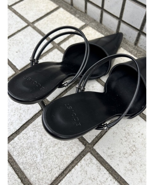 EGOIST（エゴイスト）の「2WAYデザインミュール（サンダル・レディース・ブラック/シルバー・S/M/L）」の18枚目の写真