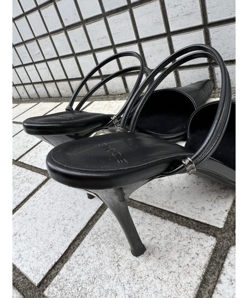 EGOIST（エゴイスト）の「2WAYデザインミュール（サンダル・レディース・ブラック/シルバー・S/M/L）」の16枚目の写真