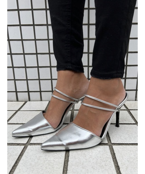 EGOIST（エゴイスト）の「2WAYデザインミュール（サンダル・レディース・ブラック/シルバー・S/M/L）」の17枚目の写真