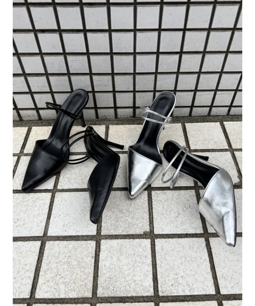 EGOIST（エゴイスト）の「2WAYデザインミュール（サンダル・レディース・ブラック/シルバー・S/M/L）」の14枚目の写真